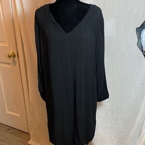 Long Sleeved Black Mini Dress